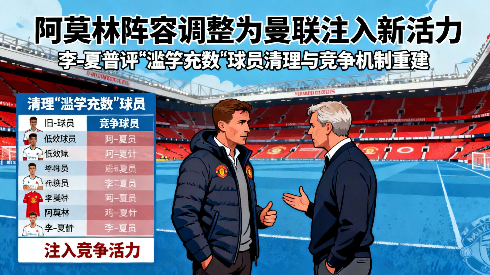 前言
随着曼联在近几个赛季成绩起伏不断，球队管理与人员配置成为外界关注的焦点。